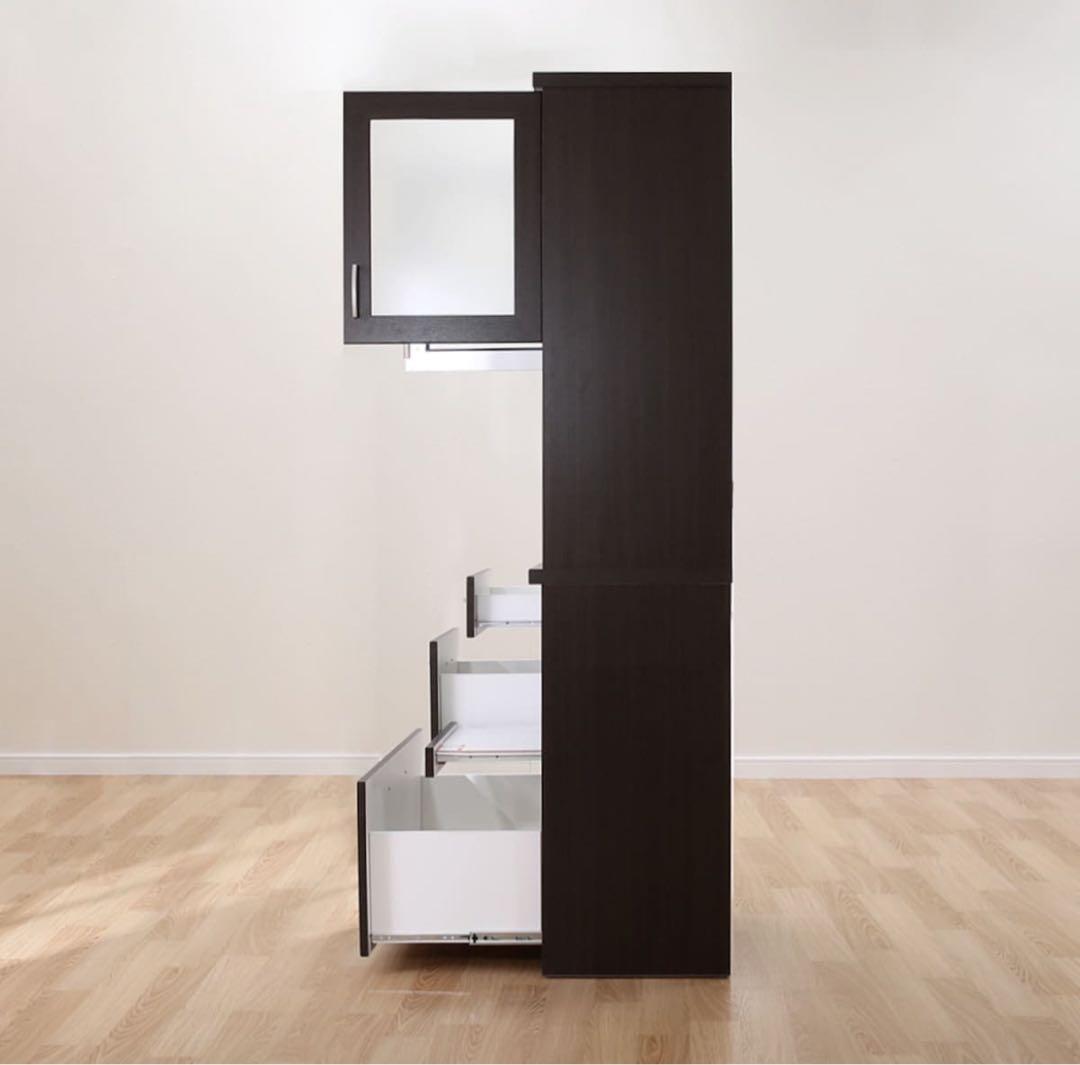 【よしまお様向け】ダークブラウン キャビネット 食器棚