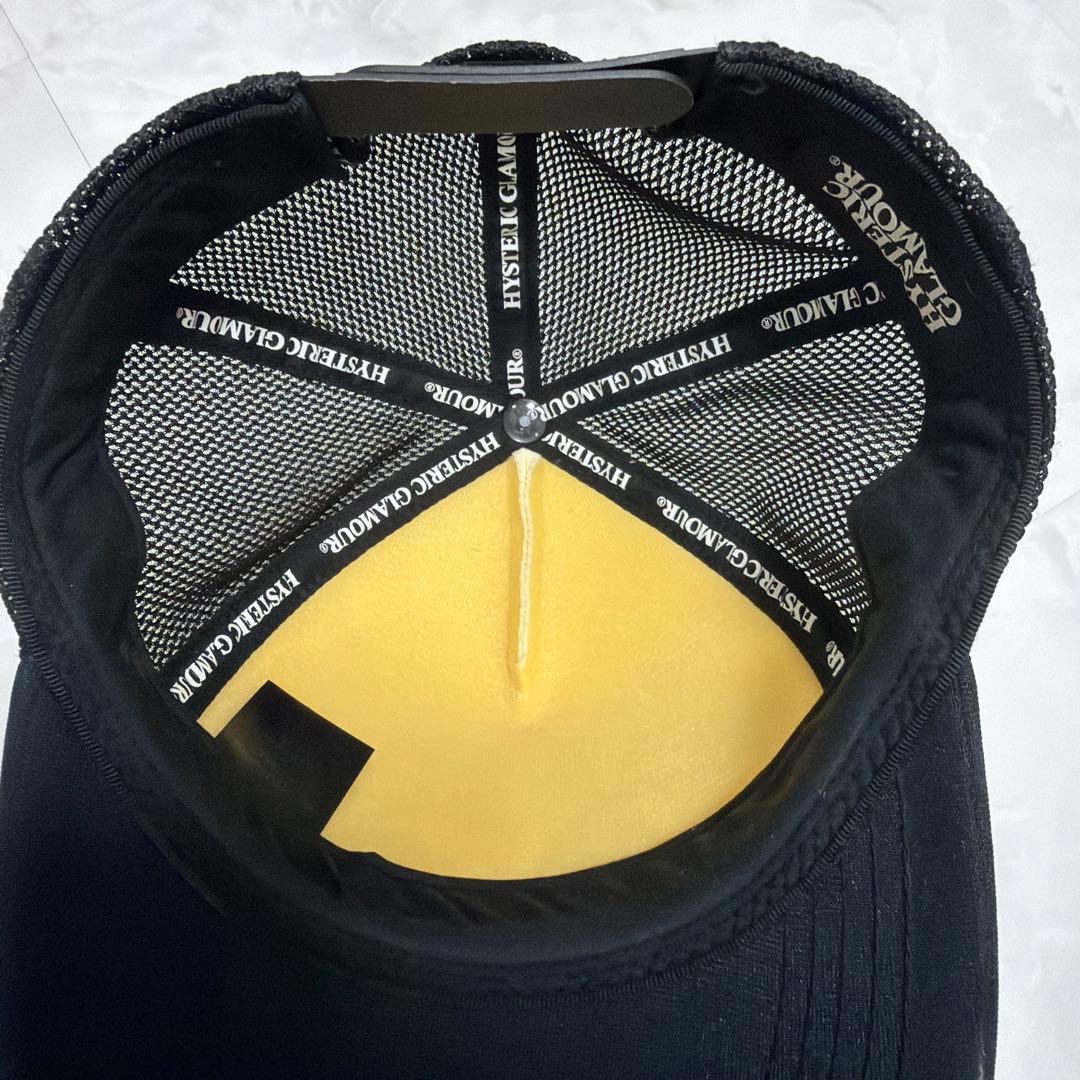 HYSTERIC GLAMOUR メッシュキャップ ブラックヒステリックグラマー
