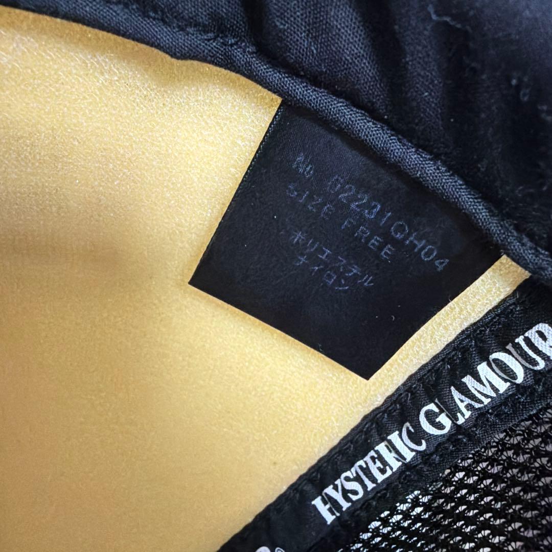 HYSTERIC GLAMOUR メッシュキャップ ブラックヒステリックグラマー