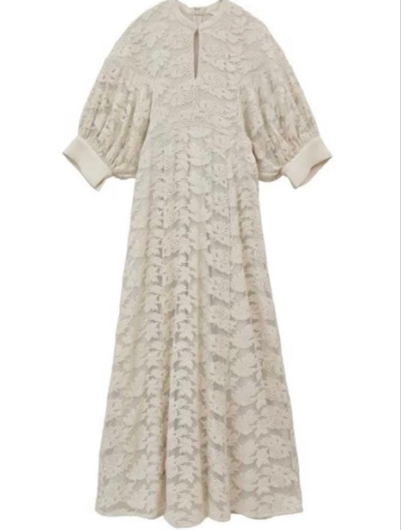 ワンピース CLANE FLORAL EMBLOIDERY LACE ONEPIECE