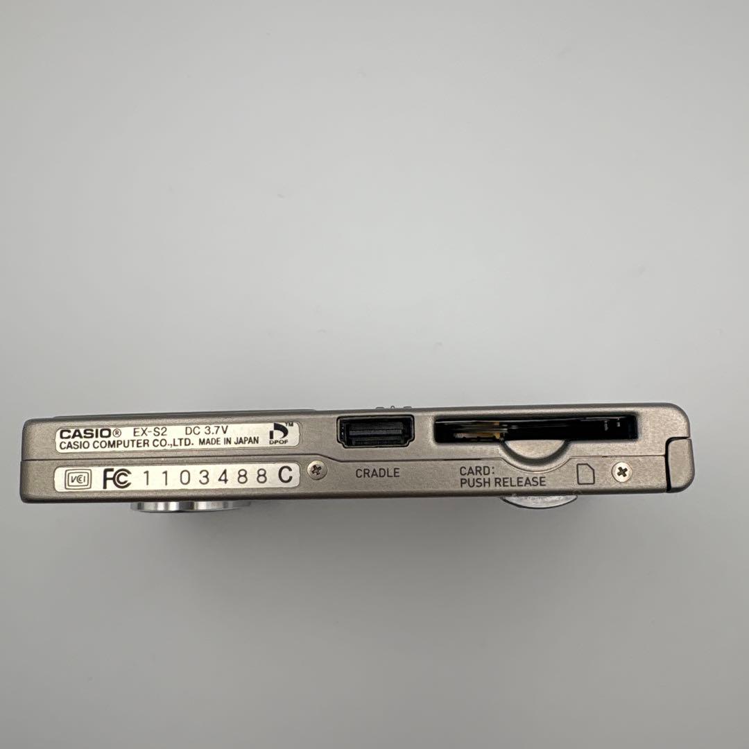 稼働品 カシオ EXILIM EX-S2 薄型　シルバー　コンデジ　カシオ