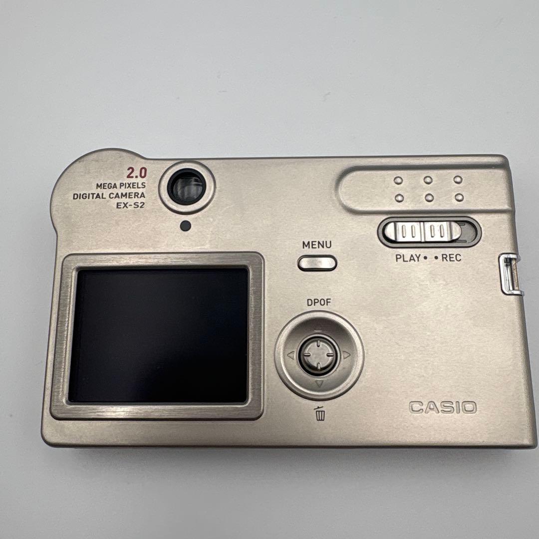 稼働品 カシオ EXILIM EX-S2 薄型　シルバー　コンデジ　カシオ