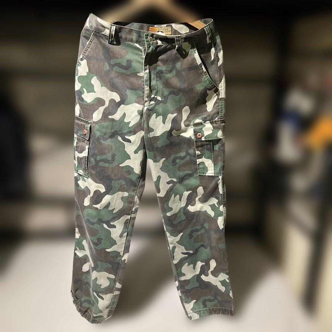 90s old Stussy Outdoor 迷彩パンツ 32