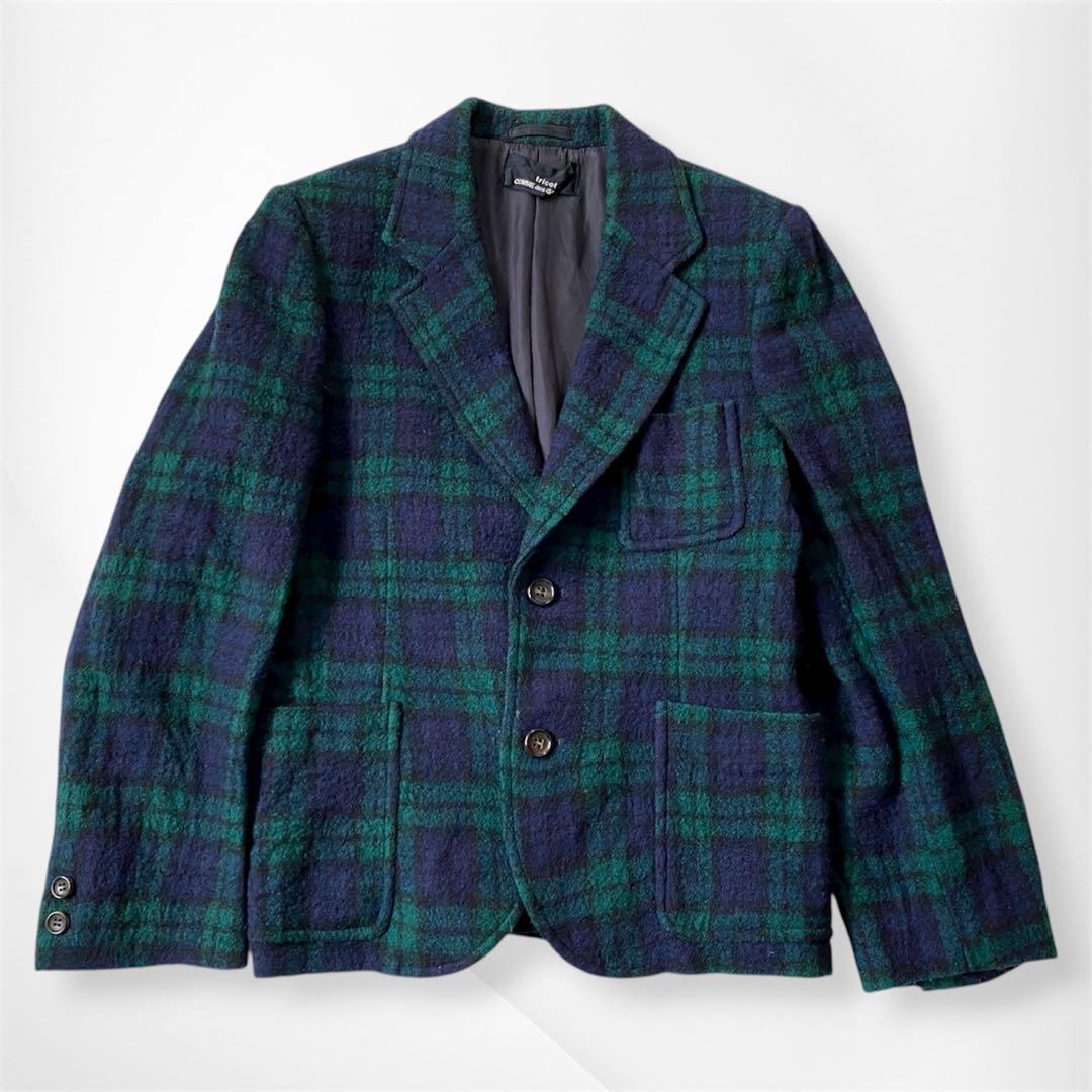 み*ゆ様 【美品】トリコ コムデギャルソン タータンチェック テーラードジャケッ