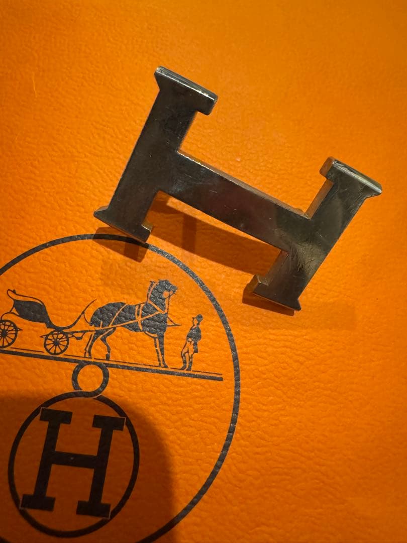HERMES★H型シルバーバックルのみ