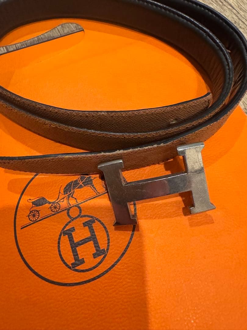 HERMES★H型シルバーバックルのみ