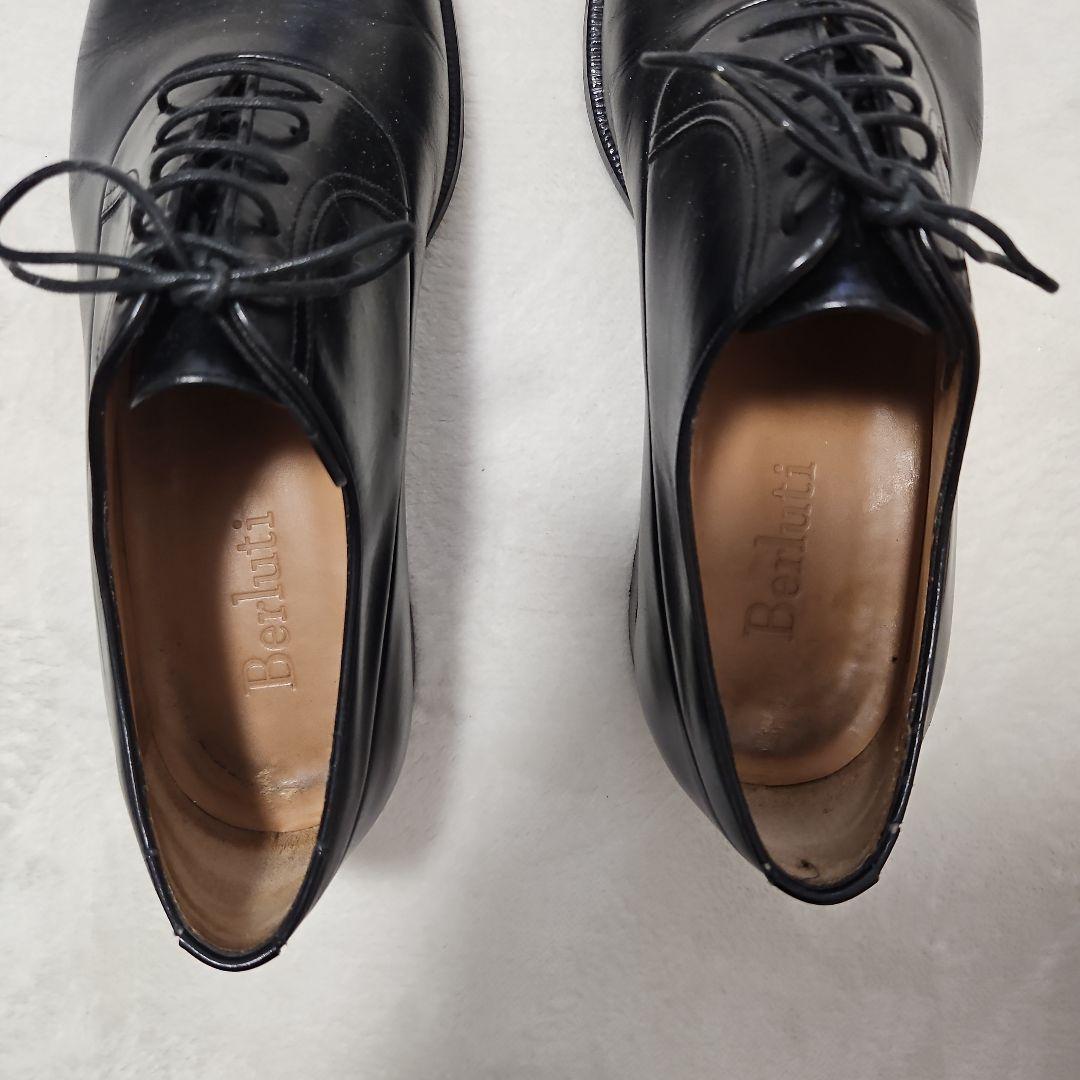 Berluti ブラック キャップトゥ　シューツリー付き　7 1/2
