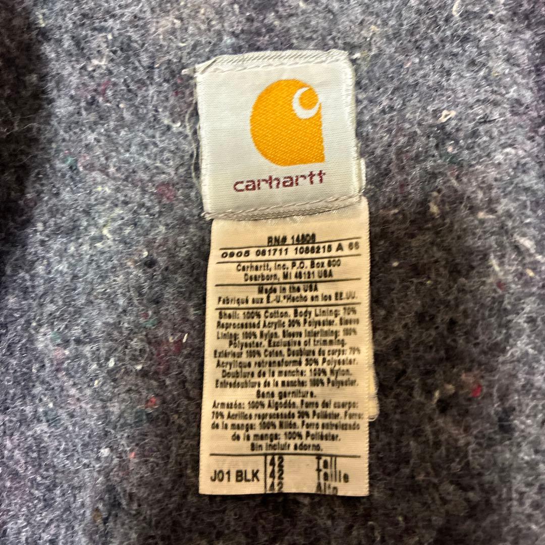 た*す様 Carhartt デトロイトジャケット ブラック J01 tallサイ