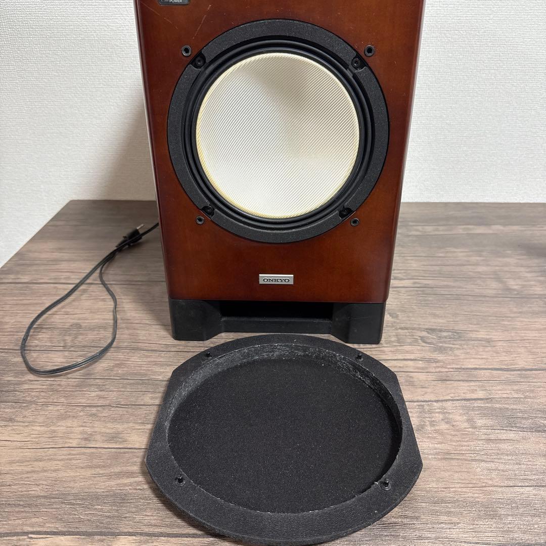 動作確認済 SL-A250 ONKYO サブウーファー ブラウン