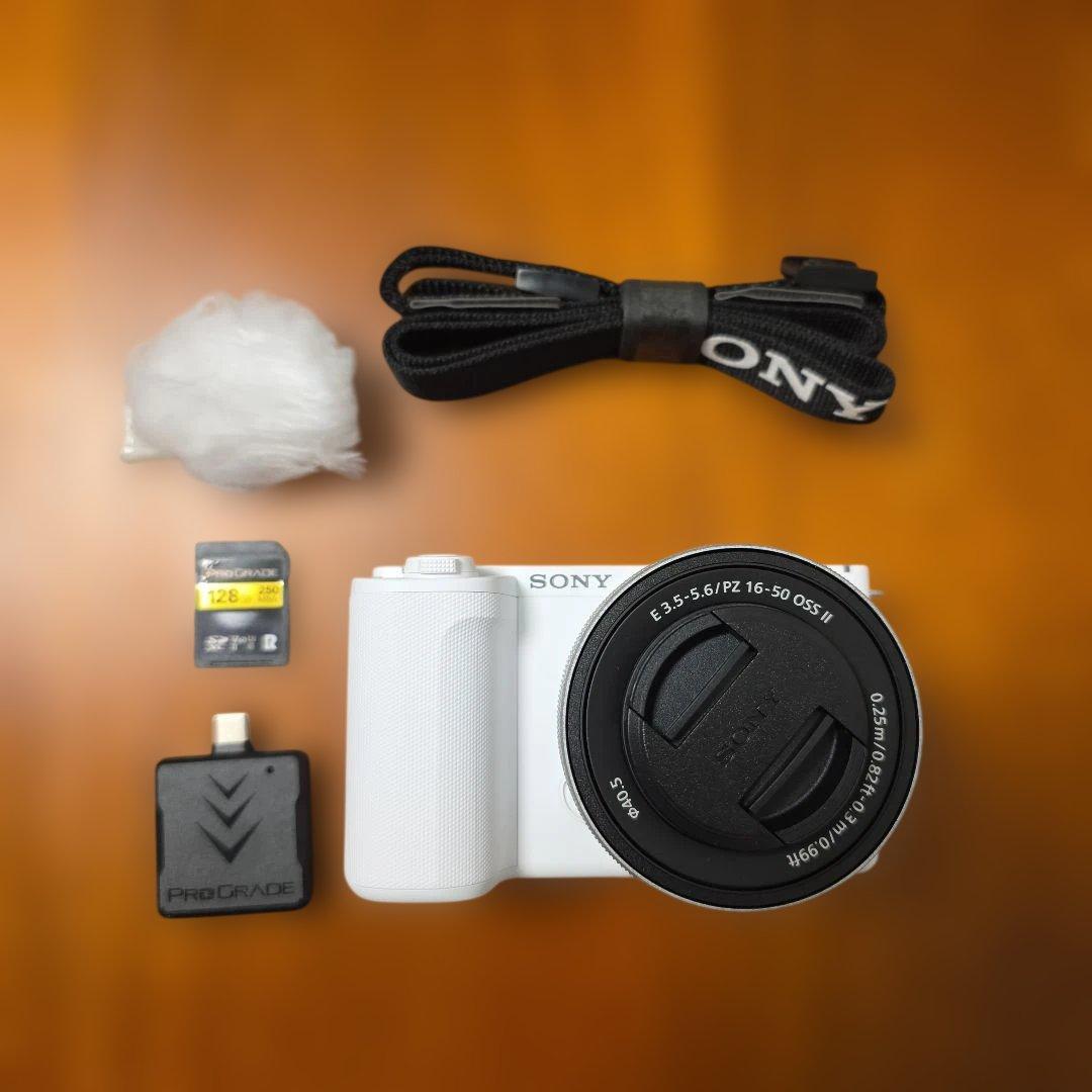 【ZV-E10 ⅱ】パワーズームレンズキット+ SDカード+楽天ビック5年保証