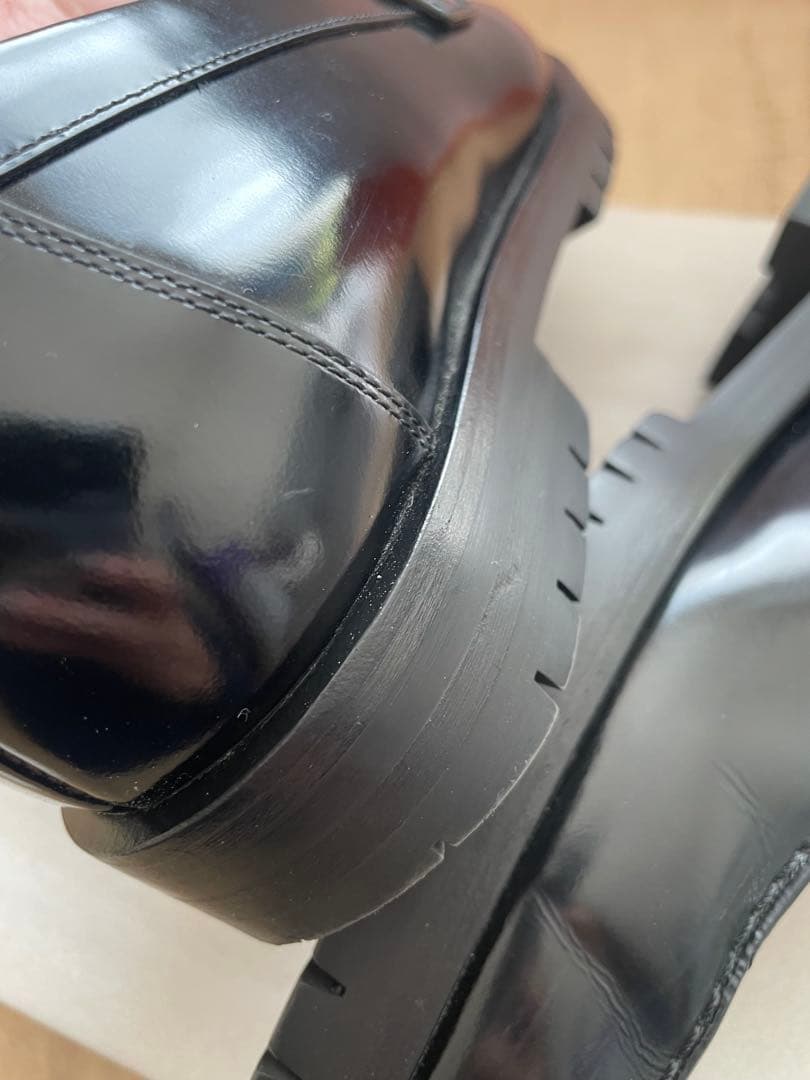 me　美品エルメス　ローファー フォーブル　36.5センチ　モカシン　厚底