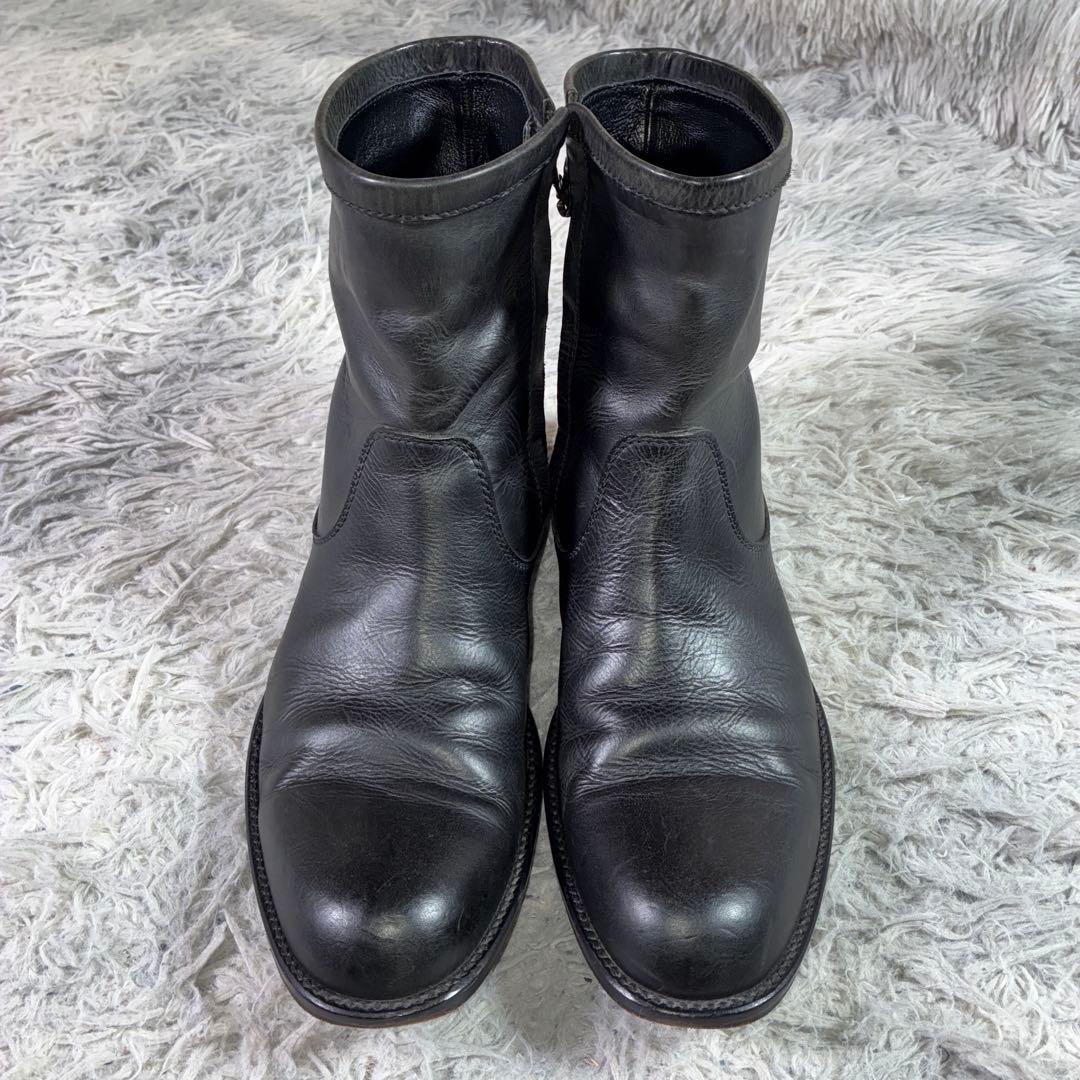 1319RINGHIO サイドジップ ブーツ ミドル メダリオン レザー