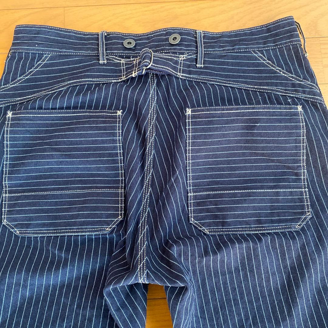 ショット　ヒッコリーデニム　パンツ　ウォバッシュ　36