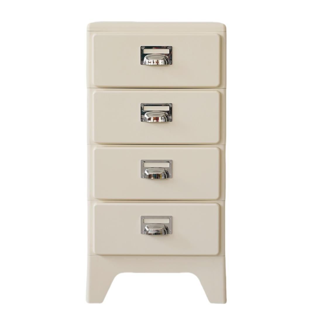 【アイボリー】チェスト 組立不要 4段 収納ケース 収納ボックス 引き出し