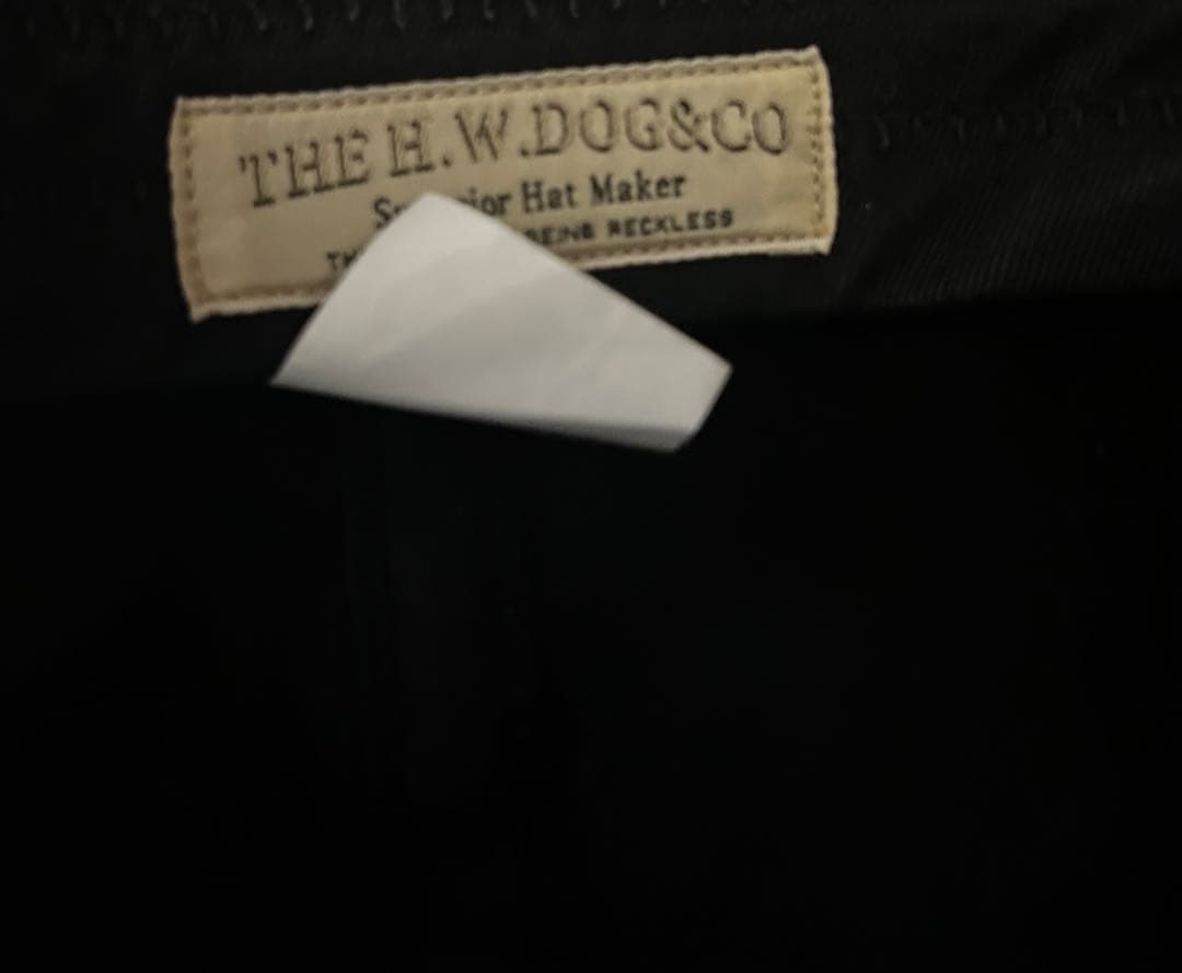 H.W. DOG & CO. ブラックキャップ