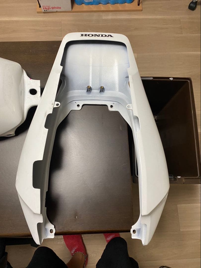 タ*シ様 HONDA ホワイトタンク バイクパーツ　CB400