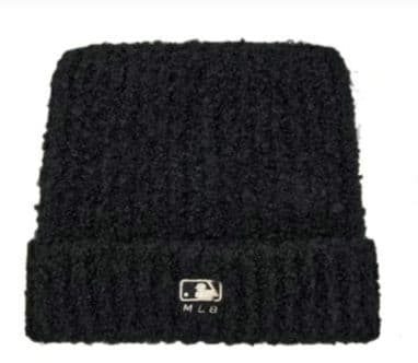 新品MLB　KOREA-フワモコ　ビーニー【猫耳ビーニー】