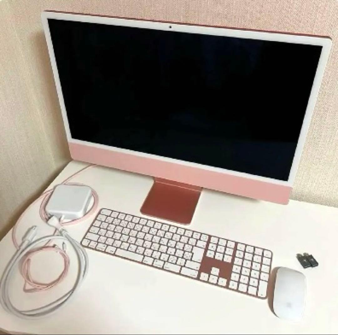 【16GB】Apple iMac 24inch Pink テンキー付きキーボード
