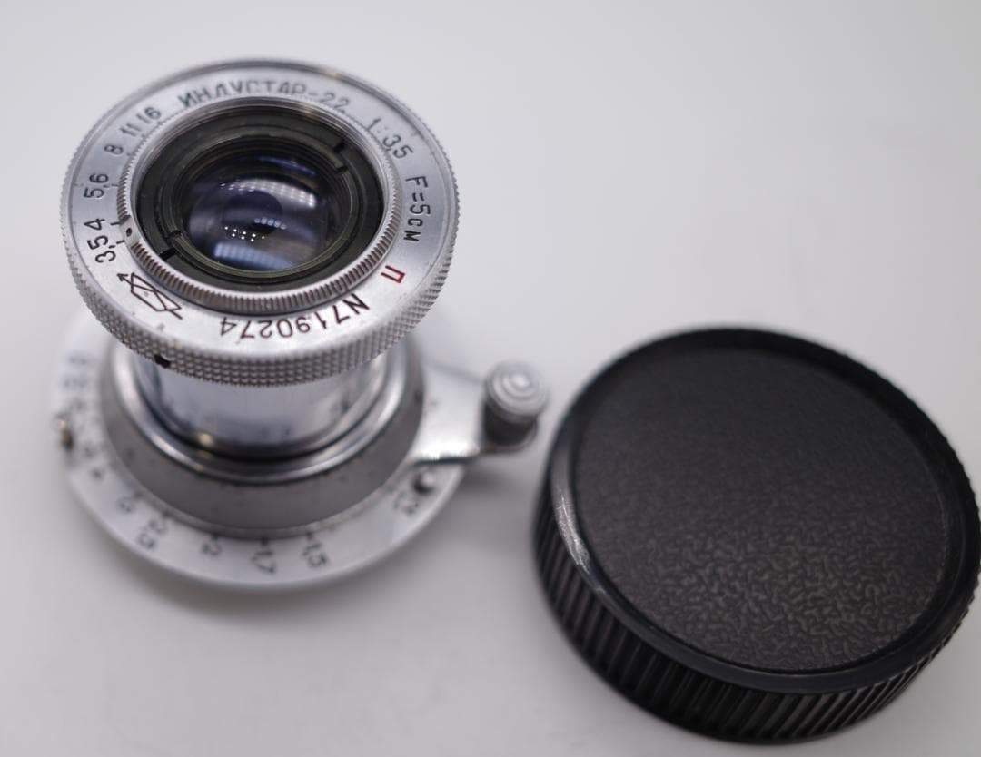 ま*ぎ様 7　希少モデル【RED P】 沈胴式オールドレンズ インダスター22