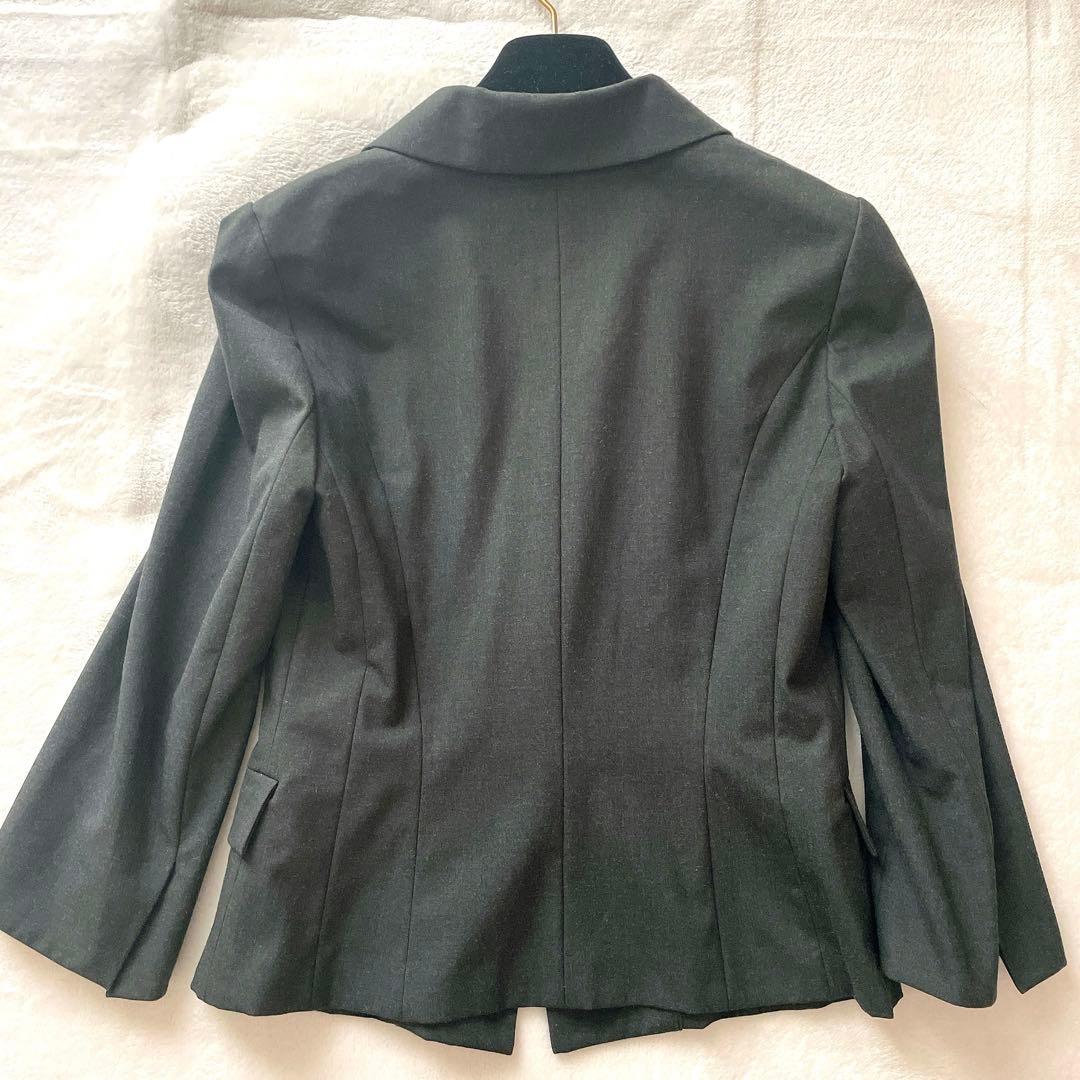 極美品⭐︎FOXEY NEW YORK チャコール ベルト付 スカートスーツ L