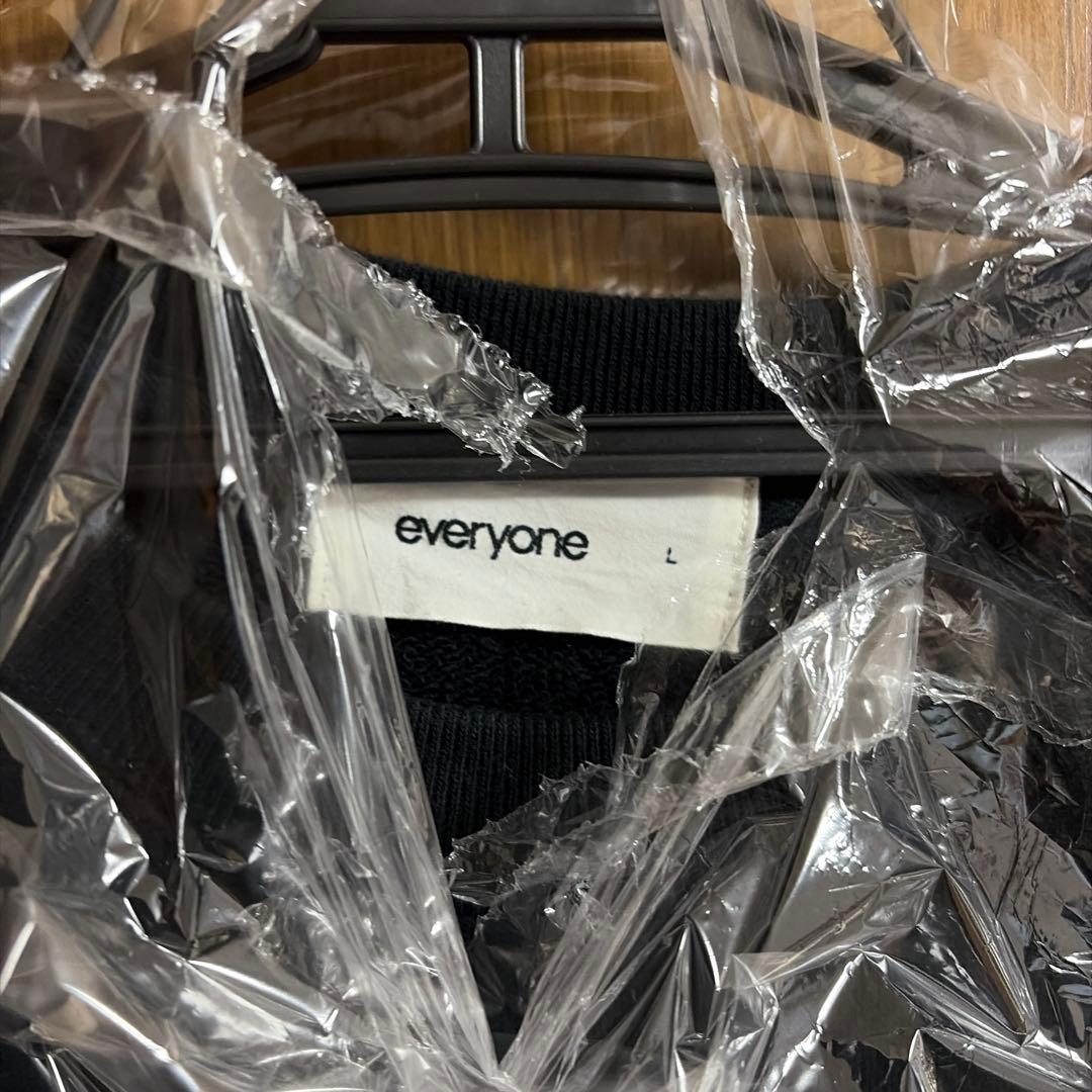 今週末まで価格　everyone コットントレーナー ブラックsizeL