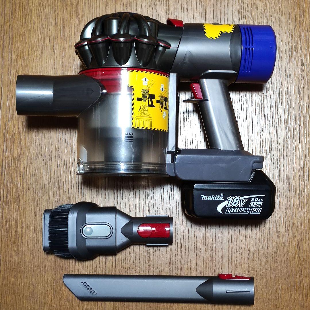 ダイソン SV11 掃除機＋マキタ18vアダプターセット 分解清掃済み 動作品
