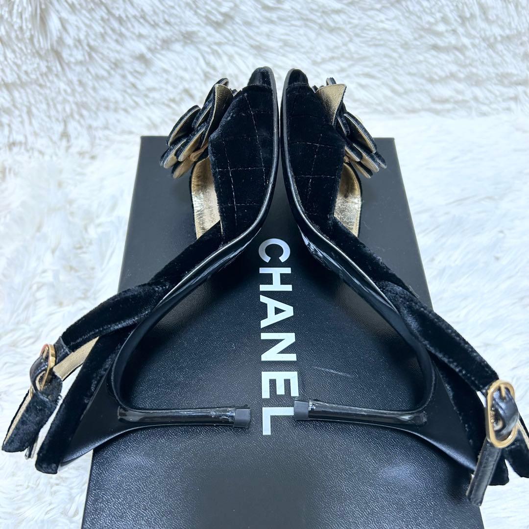 d*3様 【良品】CHANEL シャネル カメリア サンダル
