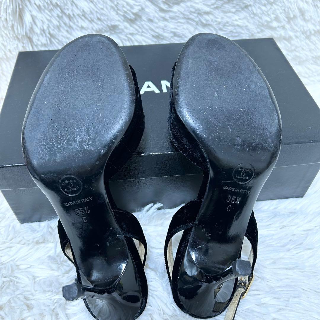 d*3様 【良品】CHANEL シャネル カメリア サンダル