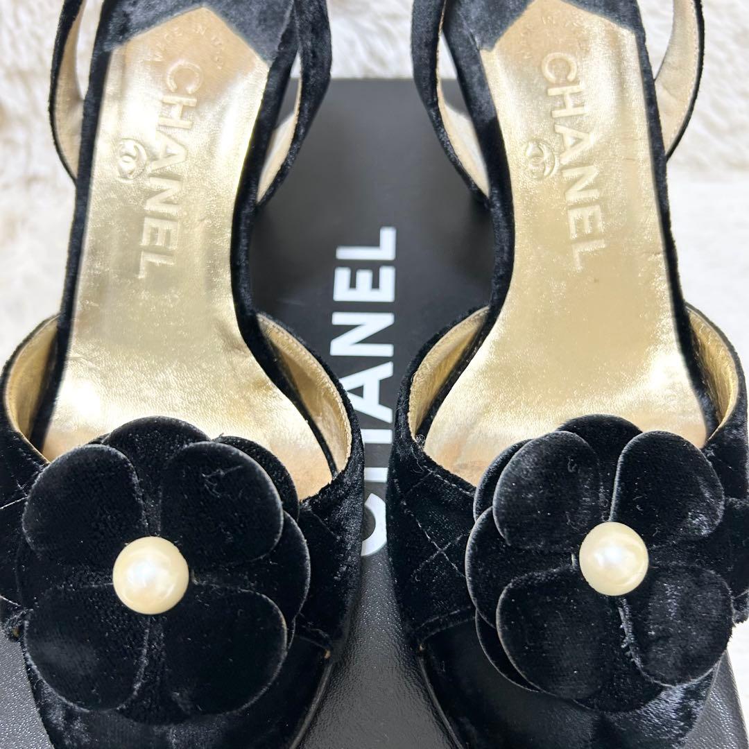 d*3様 【良品】CHANEL シャネル カメリア サンダル