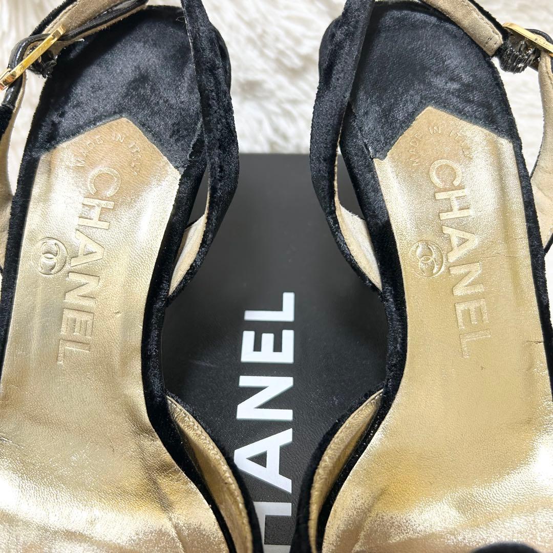 d*3様 【良品】CHANEL シャネル カメリア サンダル