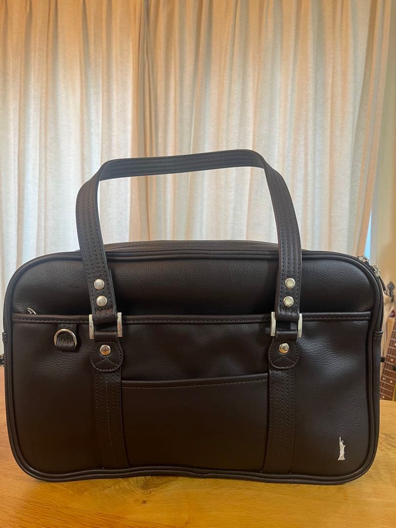 【美品】イーストボーイ　スクールバック　チョコレート×シルバーVenus