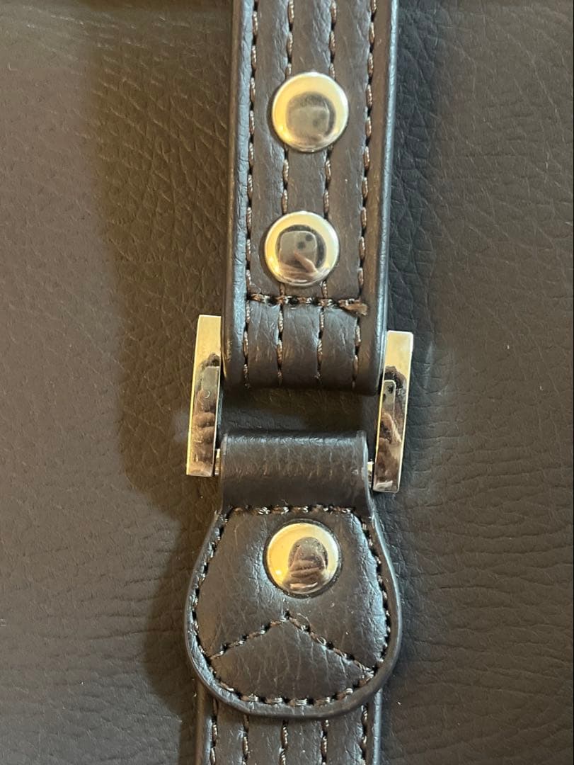 【美品】イーストボーイ　スクールバック　チョコレート×シルバーVenus