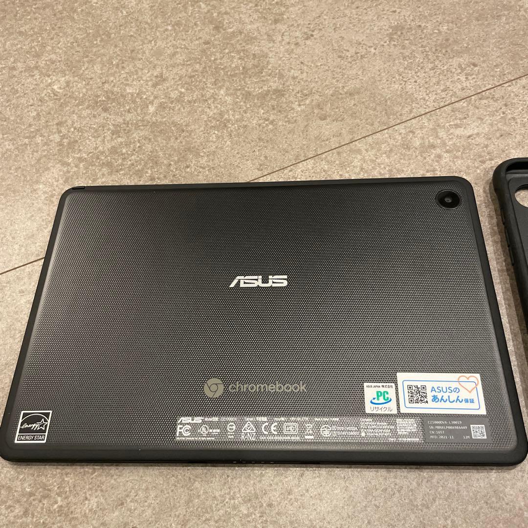 ASUS Chromebook タブレット本体 ブラック 充電器付