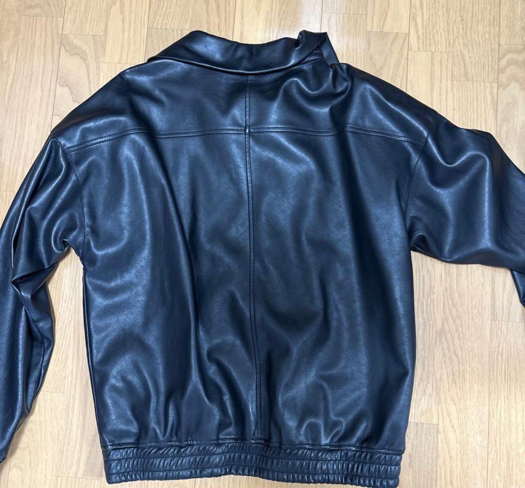 LASTNEST YZERR 着用　PU レザー ハーフジップ　HIPHOP 革