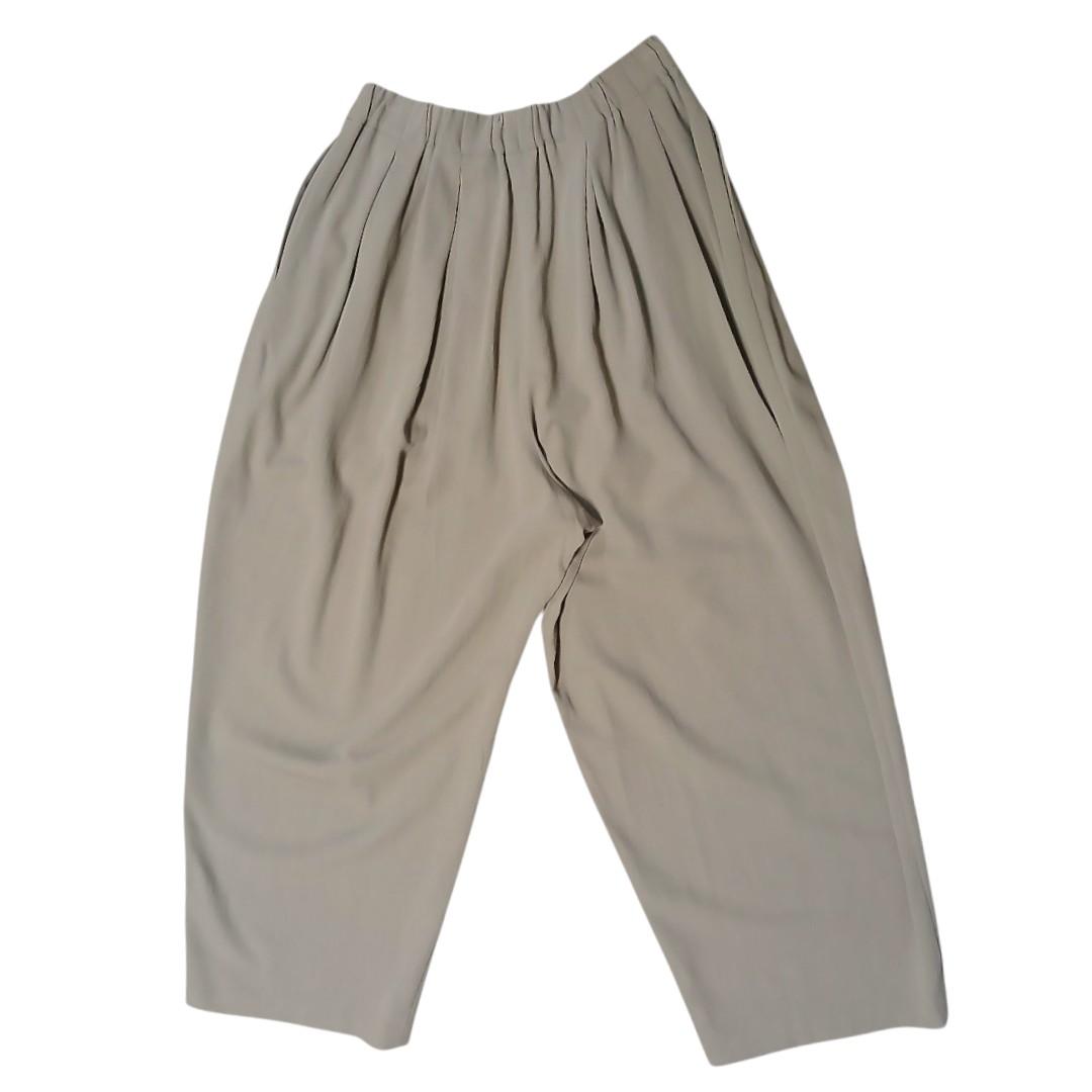 ヨーガンレール　タグ有　未使用　ウエストゴム　ウールタックパンツ