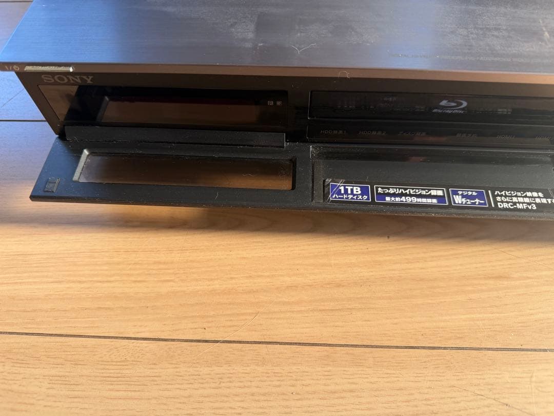 ジャンク　SONY BDZ-X100 ブルーレイレコーダー