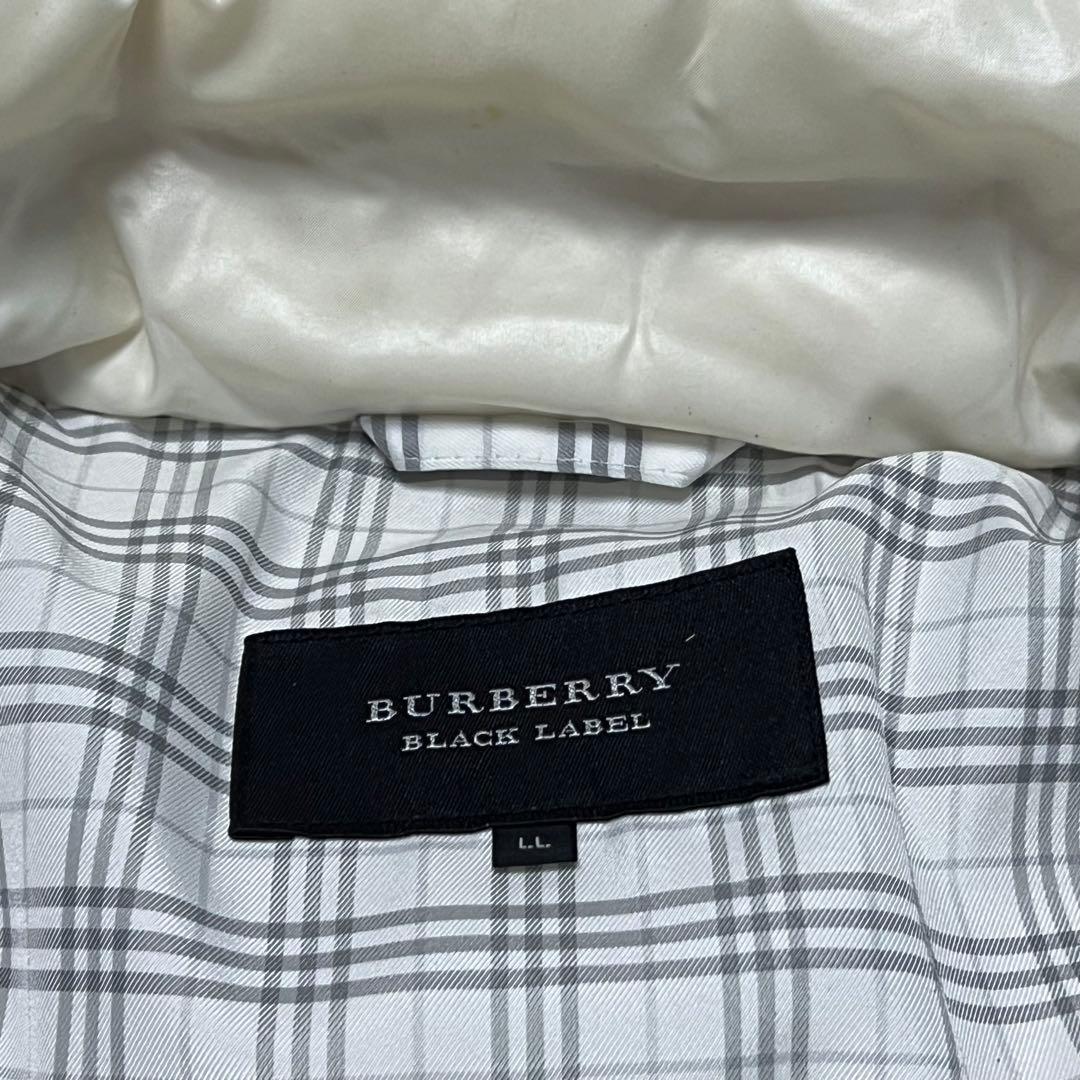 BURBERRY BLACK LABEL/ダウンジャケット/LL/ホワイト