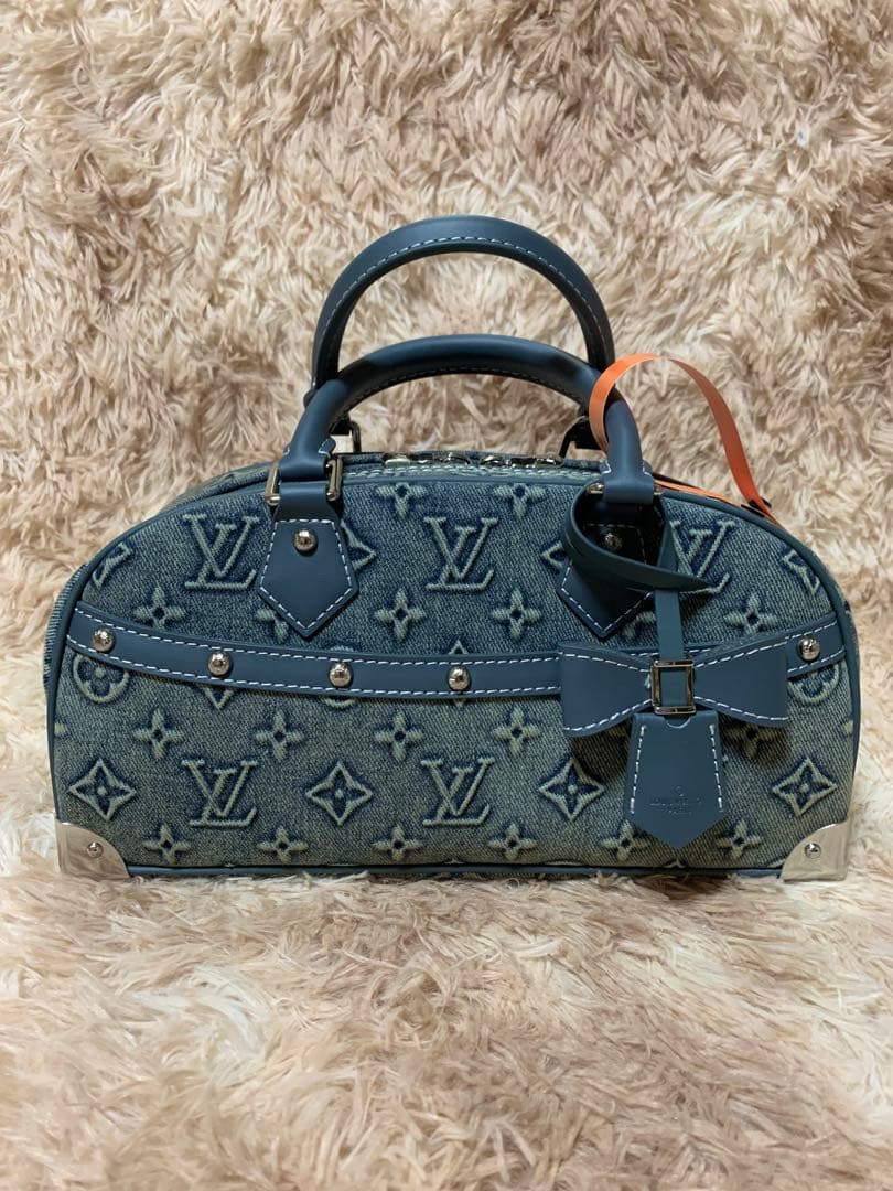 デニムミニボストン　ショルダー付き