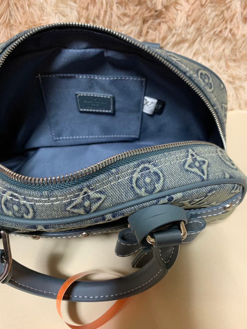 デニムミニボストン　ショルダー付き