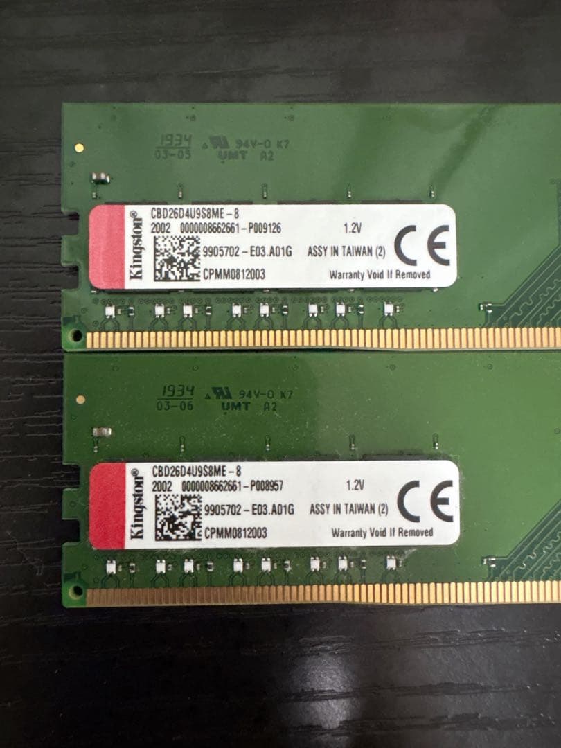 Kingston ddr4 16gb (8gb×2) 2666MHz