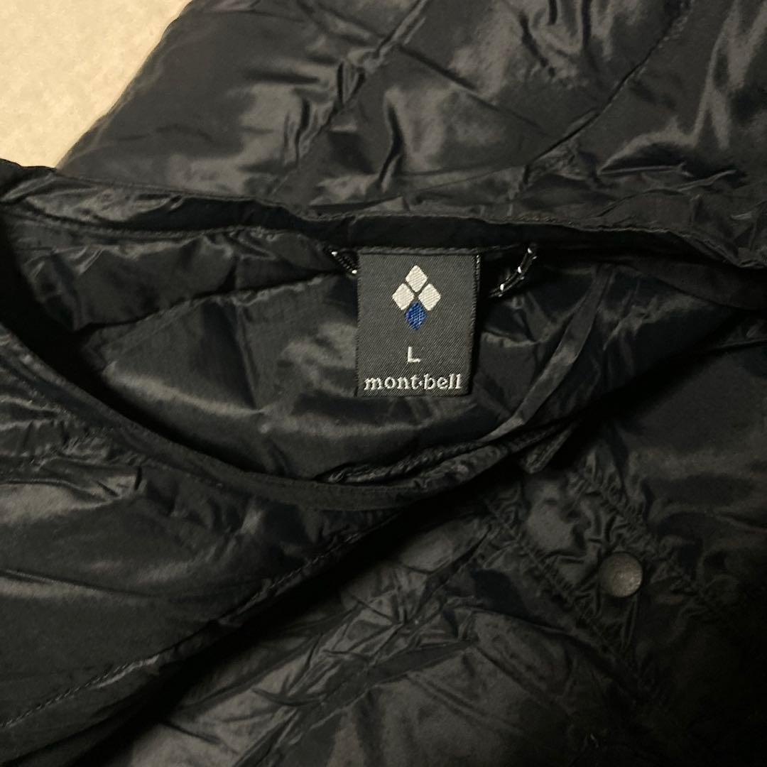 mont-bell スペリオダウンラウンドネックT L ブラック