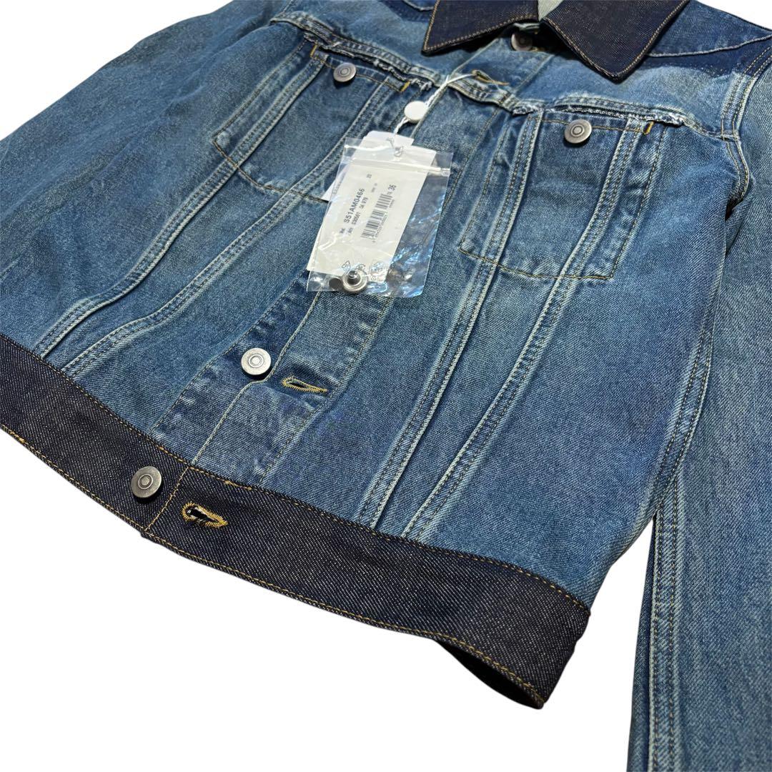 タグ付　メゾンマルジェラ　デニムジャケット インディゴ S51AM0466