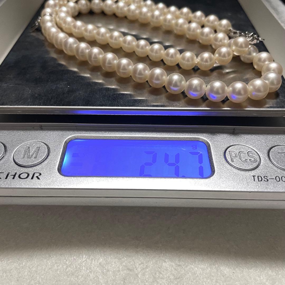 専用 【ミキモト✨Mチャーム付】あこや本真珠 ネックレス 6.0-6.5