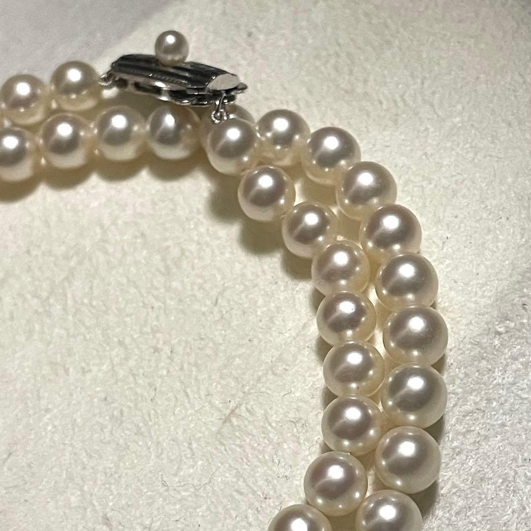 専用 【ミキモト✨Mチャーム付】あこや本真珠 ネックレス 6.0-6.5