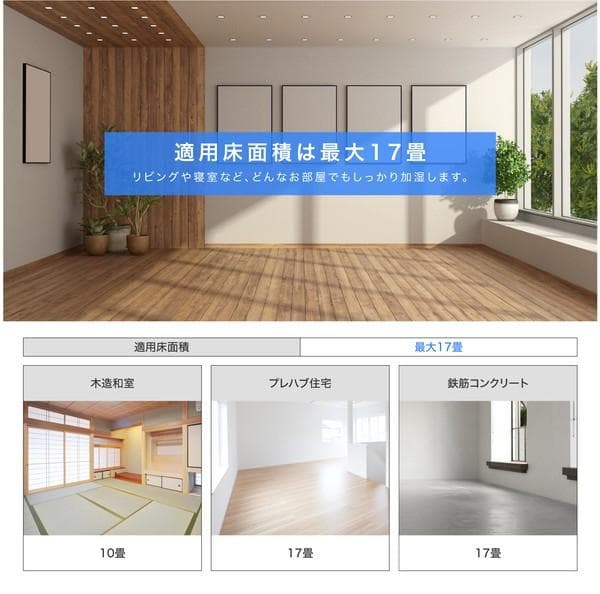 【送料無料】大容量スリム加湿器 上部給水タイプ 業務用サイズ