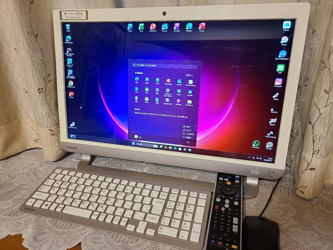 東芝TVPC BSCS地上視聴 SSD512GB 16GB W11 25H2