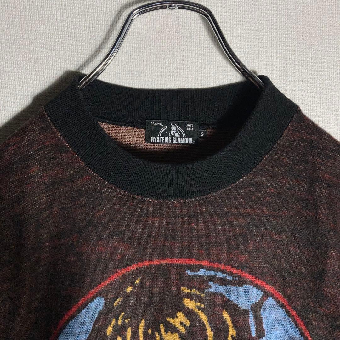 HYSTERIC GLAMOUR ニット セーター 濃茶色 黒リブ S