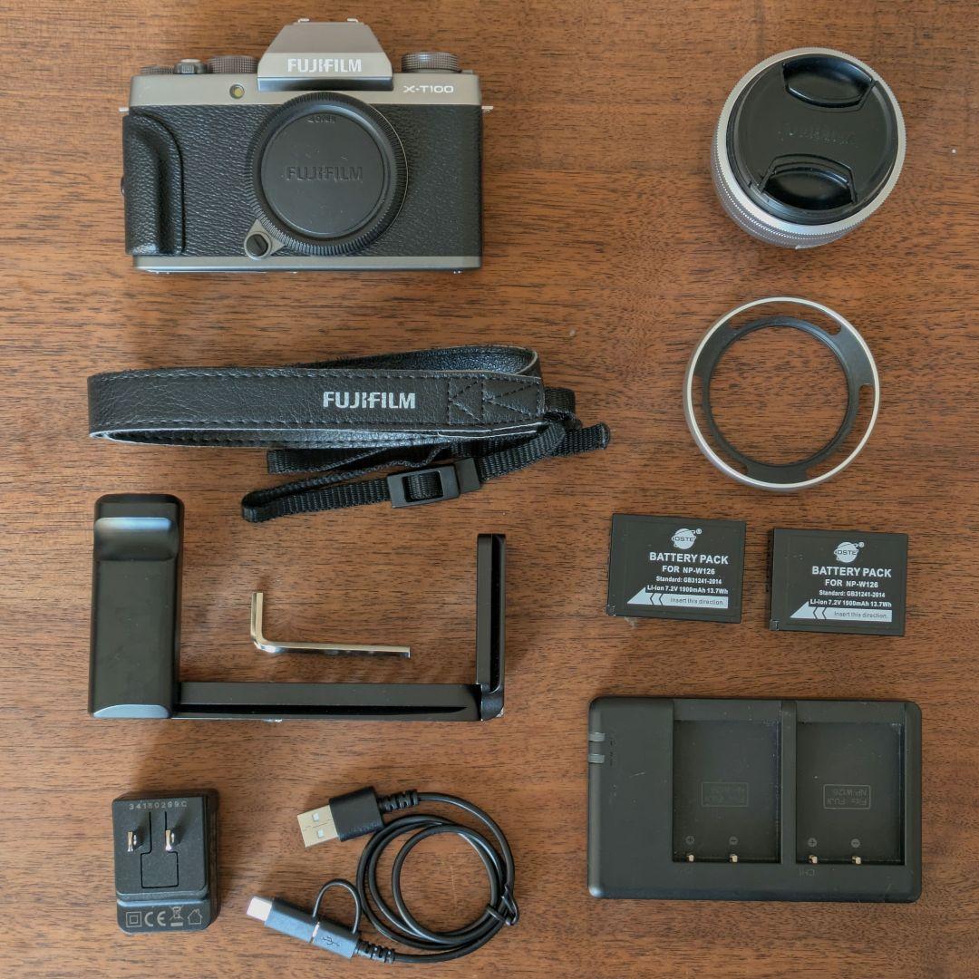 【こーだい】FUJIFILM X-T100 レンズ XC15-45mm