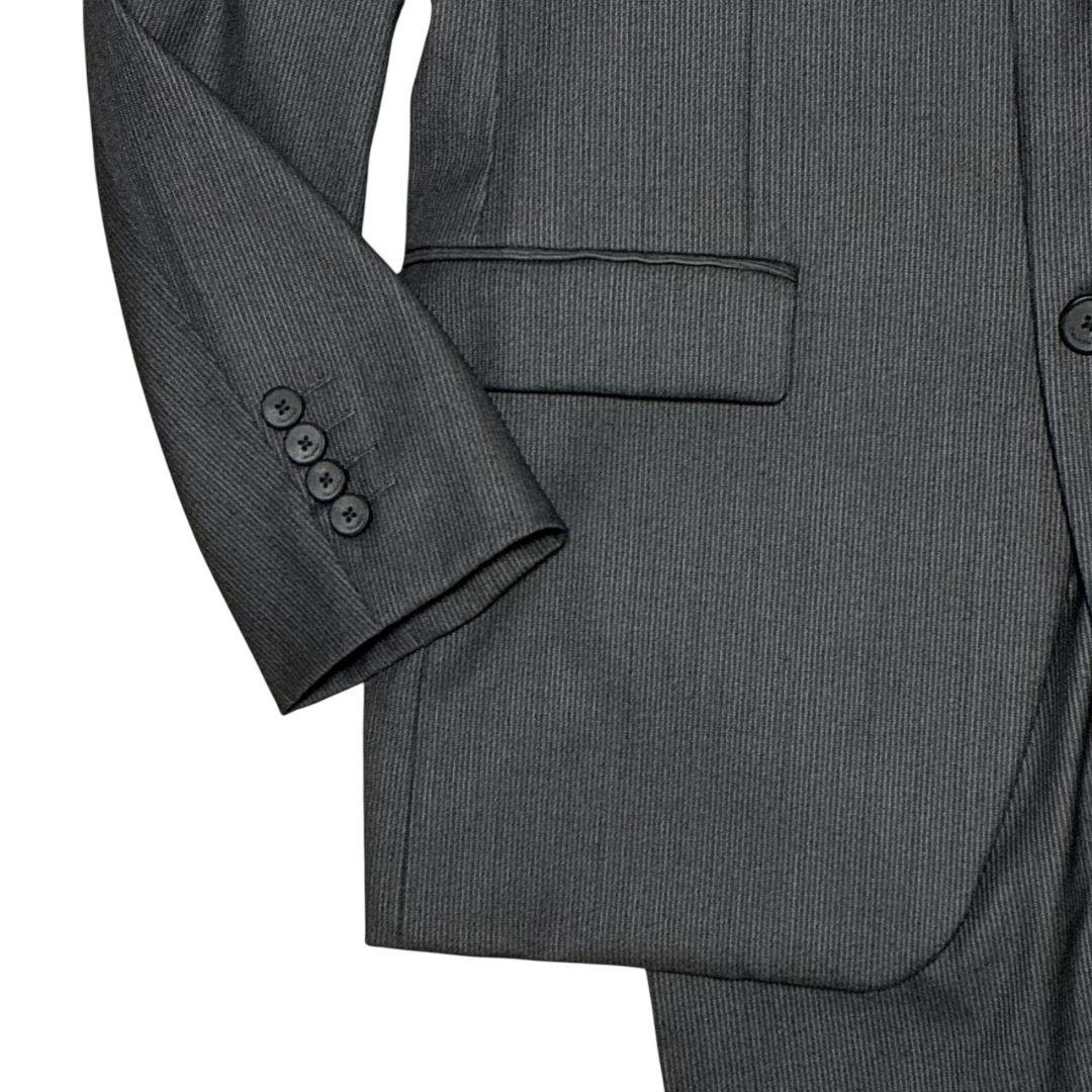 【美品】カルバンクライン CK セットアップ スーツ上下 シングル ストライプ