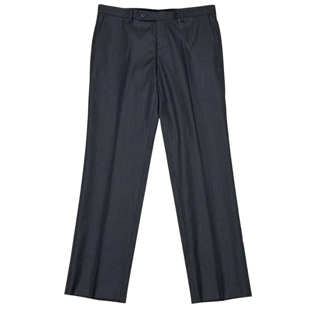 【美品】カルバンクライン CK セットアップ スーツ上下 シングル ストライプ